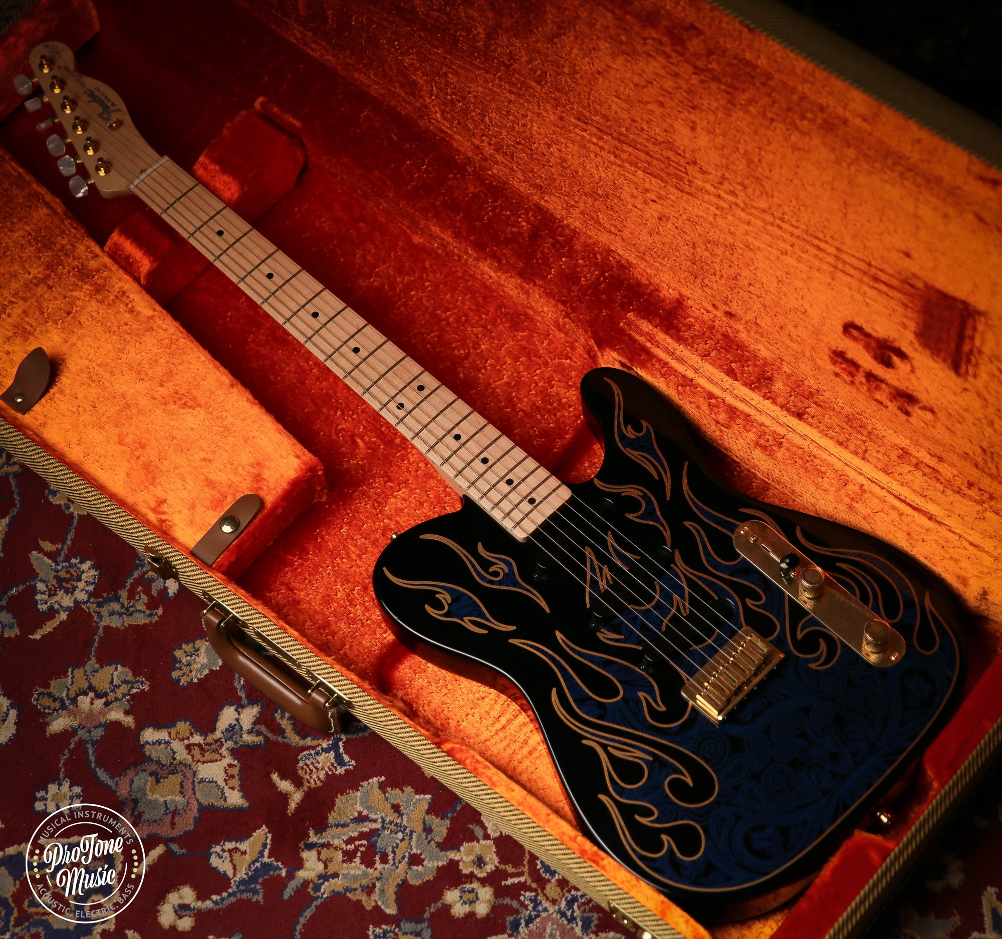 Fender USA James Burton Signature Telecaster Blue Paisley Flame