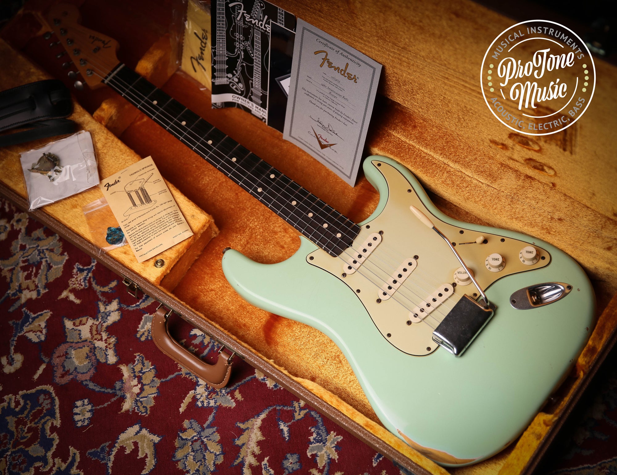 Fender USA Custom Shop 1960 Reissue Relic Stratocaster Surf Green