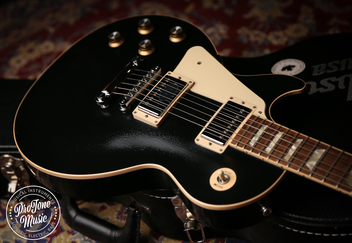 2012 Gibson USA Les Paul Traditional Left Handed Black Satin