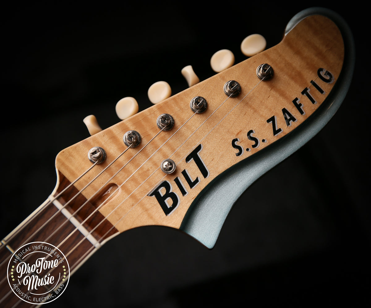 Bilt Guitars Zaftig Bound Top Firemist Silver Curtis Novak VI Pickups - ProTone Music