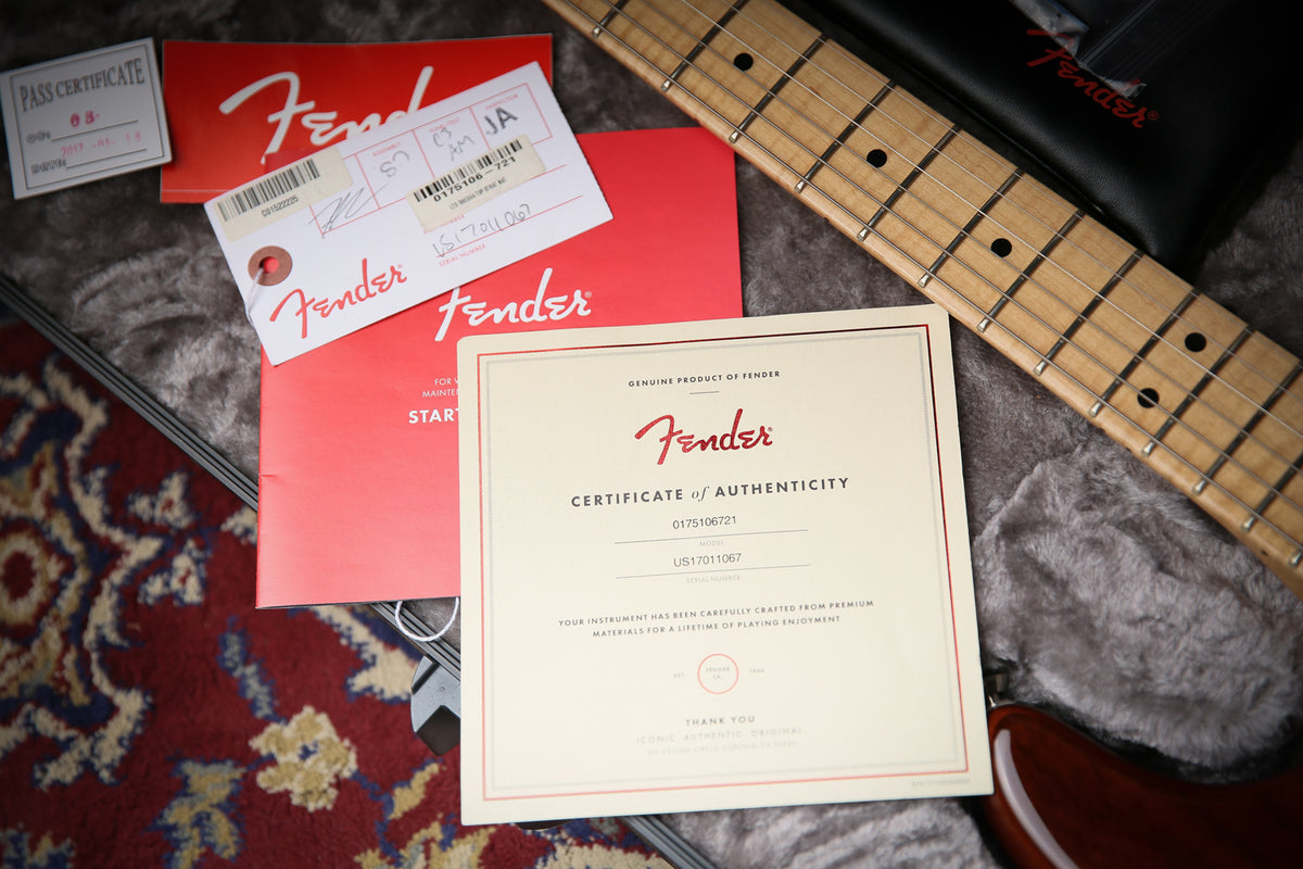 2017 Fender Limited Exotic Series Shedua Top Stratocaster - ProTone Music