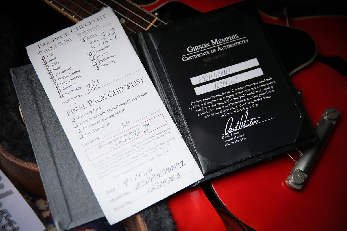 2014 Gibson USA ES-335 Memphis Cherry Red - ProTone Music