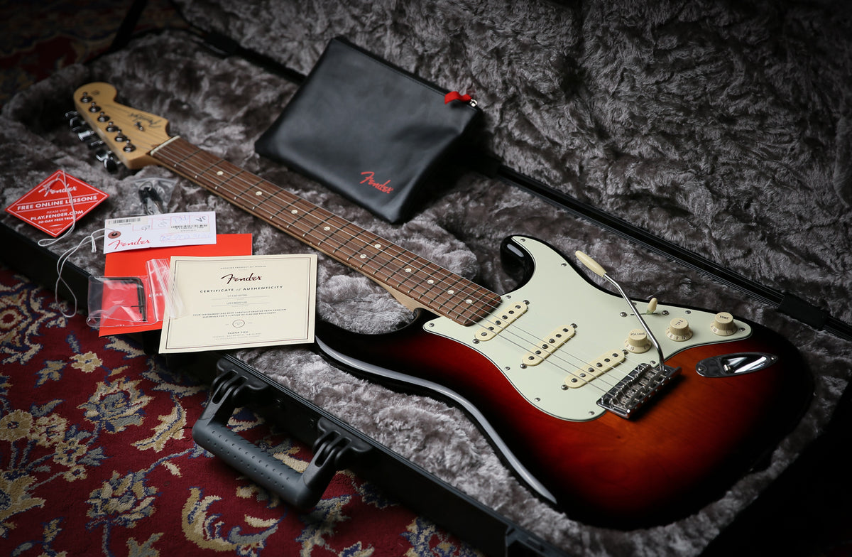 2019 Fender American Professional Stratocaster 3 Tone Sunburst &amp; Hard Case - ProTone Music