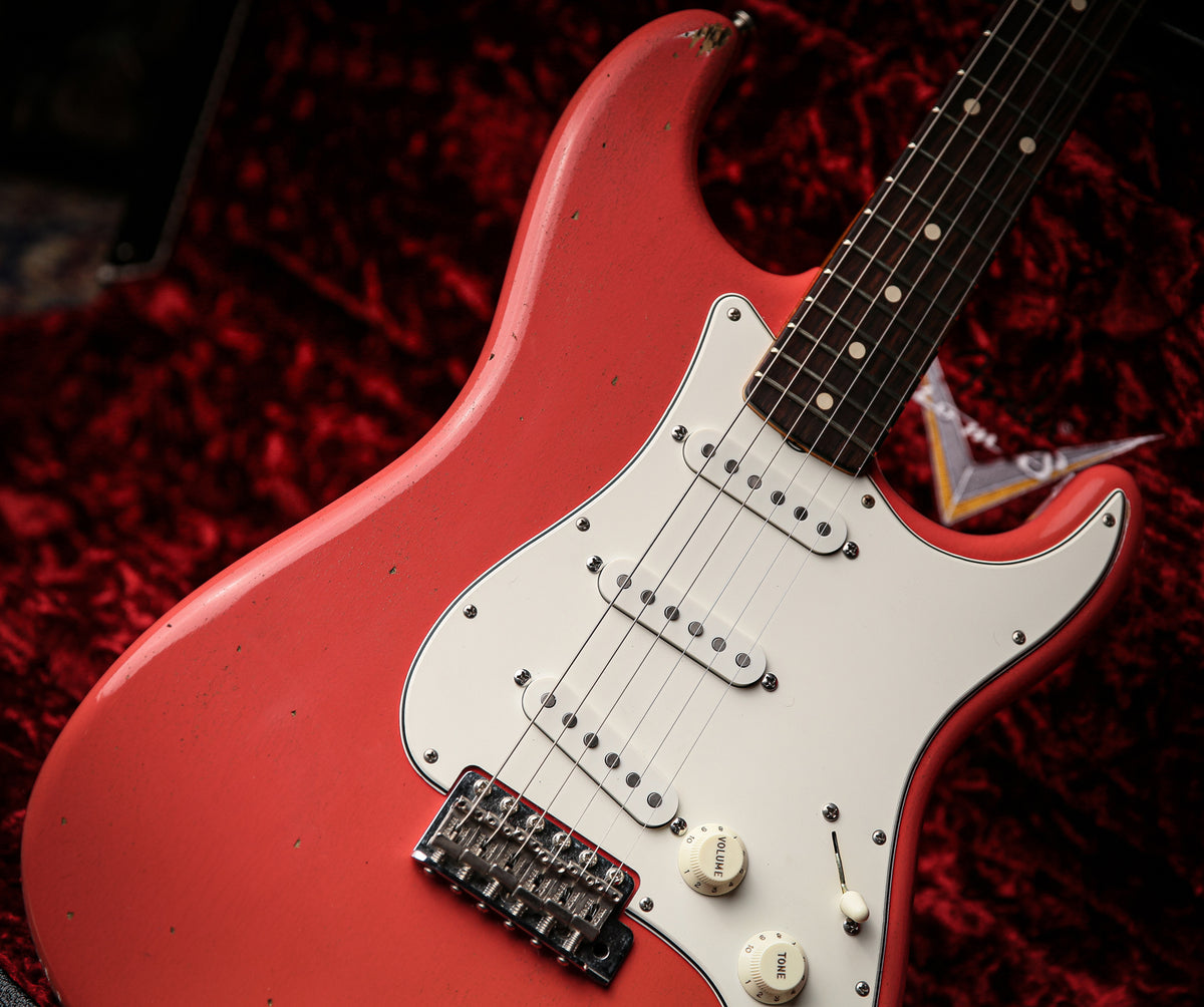 2018 Fender USA Custom Shop Postmodern Stratocaster Journyeman Faded Fiesta Red