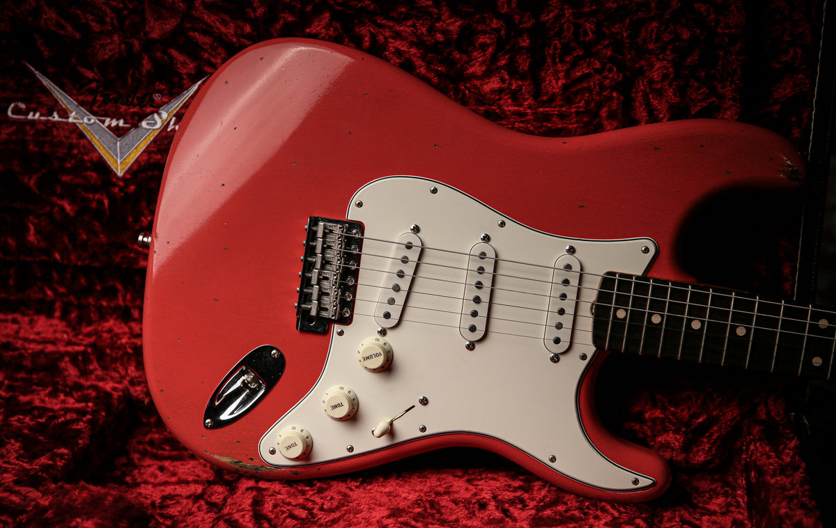 2018 Fender USA Custom Shop Postmodern Stratocaster Journyeman Faded Fiesta Red