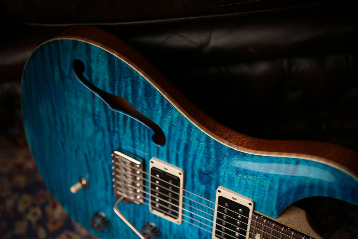 2021 PRS Paul Reed Smith CE24 Semi Hollow Blue Matteo