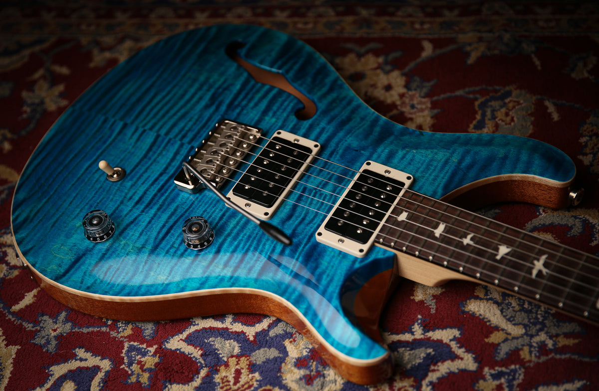 2021 PRS Paul Reed Smith CE24 Semi Hollow Blue Matteo