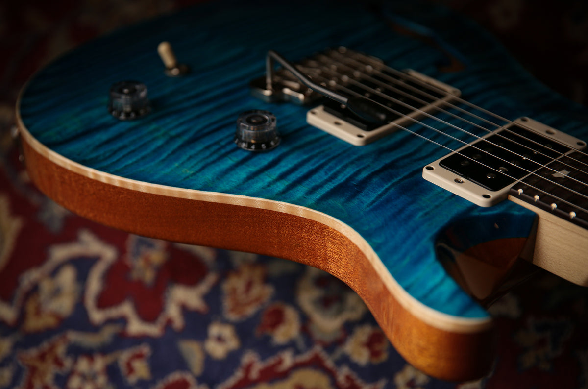 2021 PRS Paul Reed Smith CE24 Semi Hollow Blue Matteo