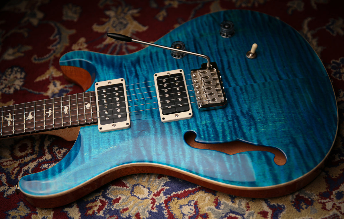 2021 PRS Paul Reed Smith CE24 Semi Hollow Blue Matteo