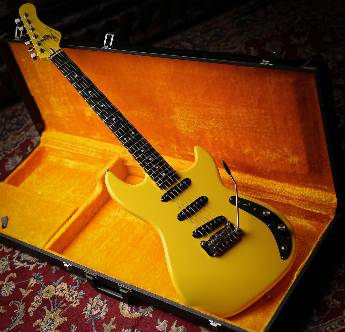 1980s G&amp;L SC-3 Graffiti Yellow Vintage Leo Fender Era