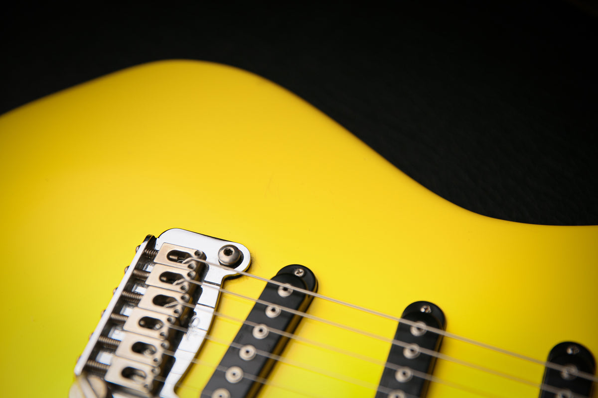 1980s G&amp;L SC-3 Graffiti Yellow Vintage Leo Fender Era