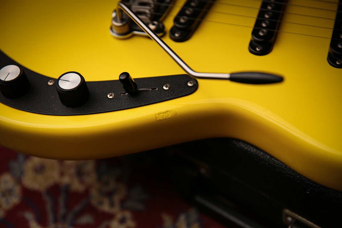 1980s G&amp;L SC-3 Graffiti Yellow Vintage Leo Fender Era