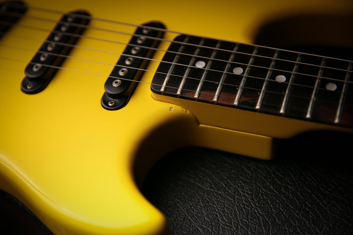 1980s G&amp;L SC-3 Graffiti Yellow Vintage Leo Fender Era