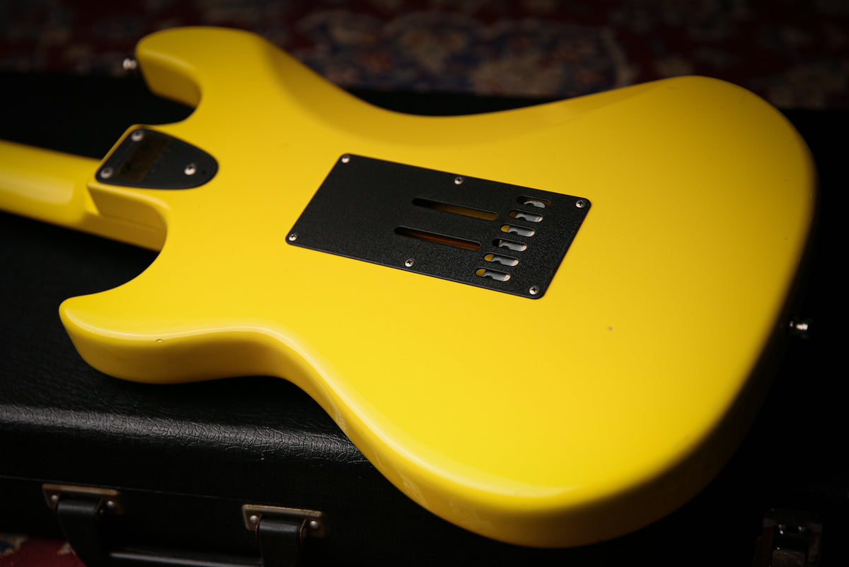 1980s G&amp;L SC-3 Graffiti Yellow Vintage Leo Fender Era