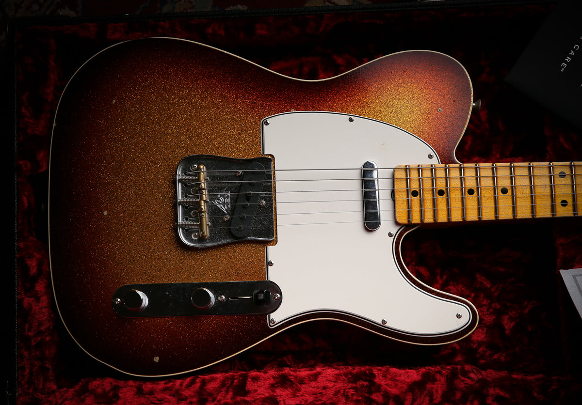 2019 Fender Custom Shop Ltd Namm Pomo Telecaster Journeyman Relic 3 Tone Sunburst Sparkle