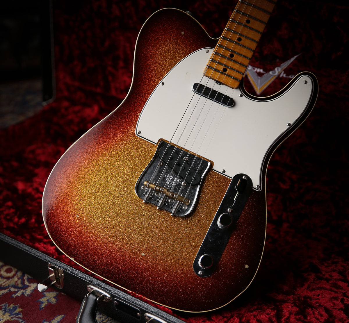 2019 Fender Custom Shop Ltd Namm Pomo Telecaster Journeyman Relic 3 Tone Sunburst Sparkle