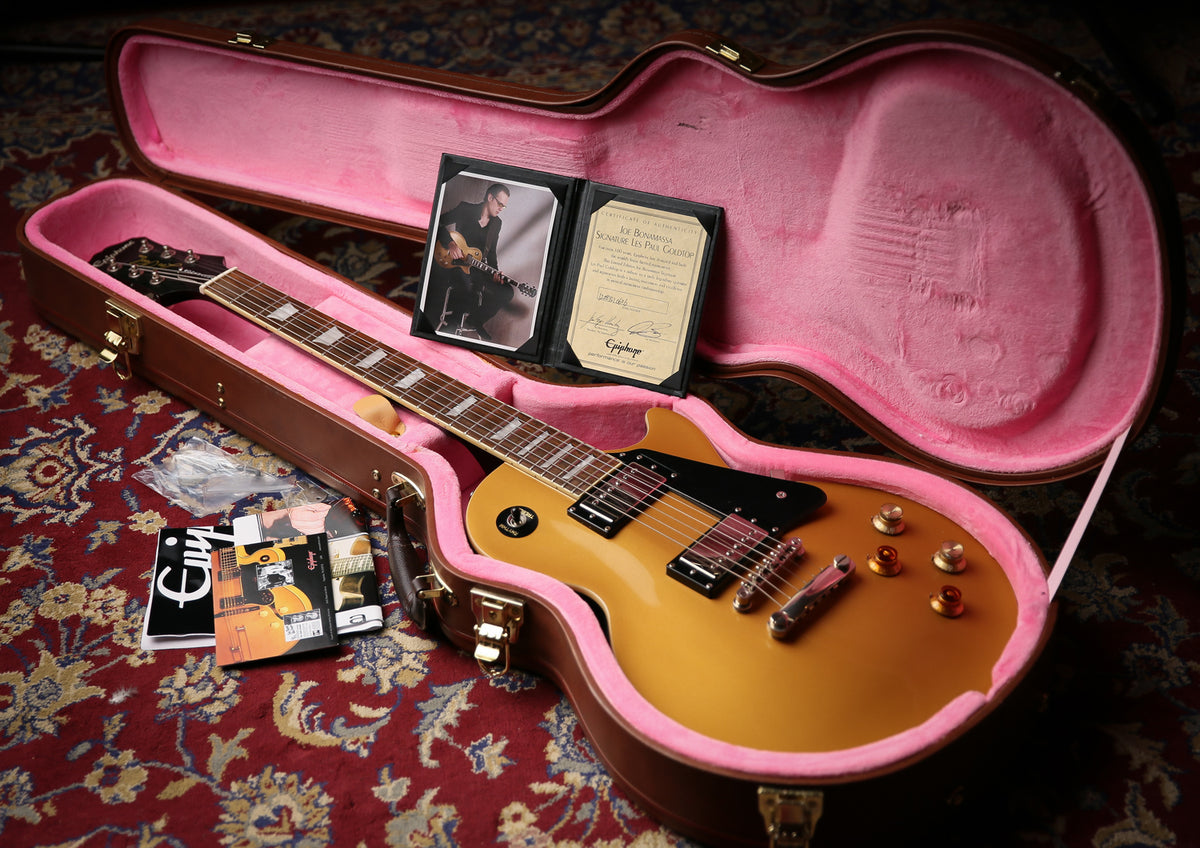 Epiphone Les Paul Joe Bonamassa Signature Model Goldtop &amp; Hard Case