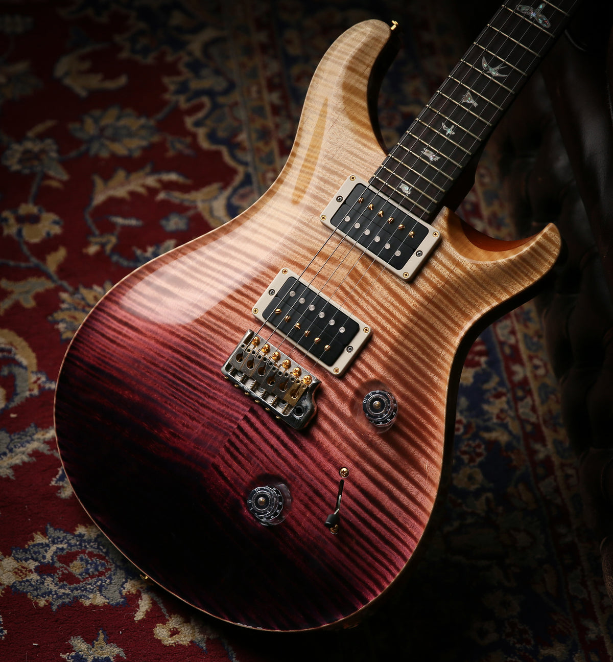 PRS Custom 24 10 Top Custom Colour Purple Fade Finish