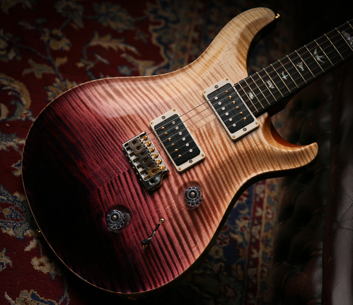 PRS Custom 24 10 Top Custom Colour Purple Fade Finish