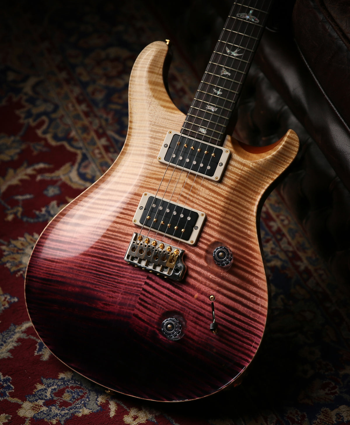 PRS Custom 24 10 Top Custom Colour Purple Fade Finish