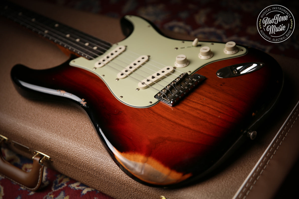 2023 Fender USA Custom Shop 60s Relic Stratocaster Roasted 3 Tone Sunburst