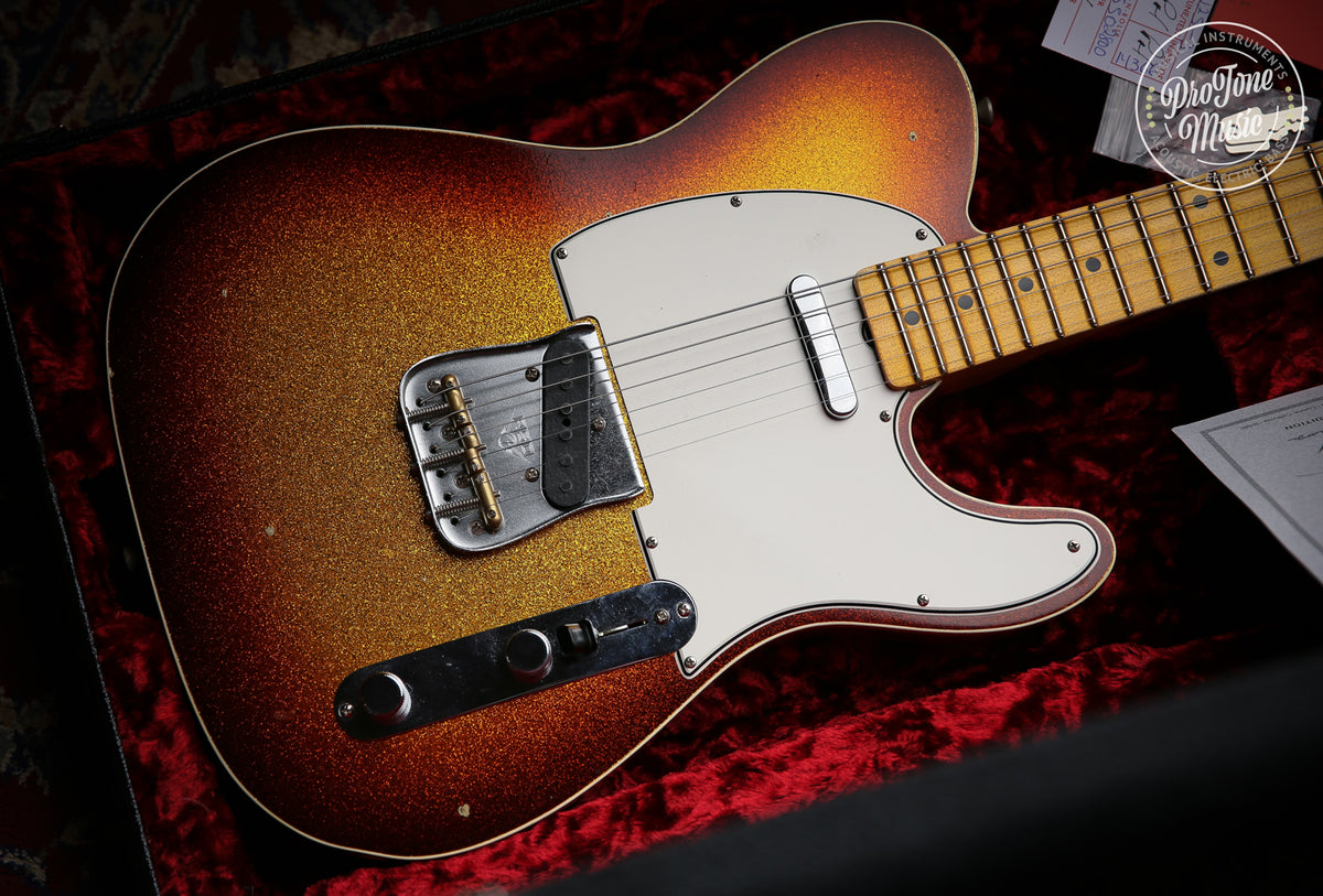 2019 Fender Custom Shop Ltd Namm Pomo Telecaster Journeyman Relic 3 Tone Sunburst Sparkle