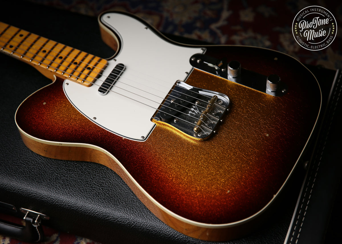 2019 Fender Custom Shop Ltd Namm Pomo Telecaster Journeyman Relic 3 Tone Sunburst Sparkle