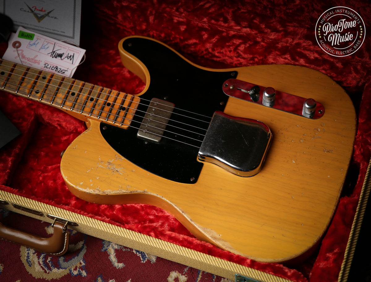 2011 Fender USA Custom Shop 52&#39; Telecaster Heavy Relic Butterscotch Blonde