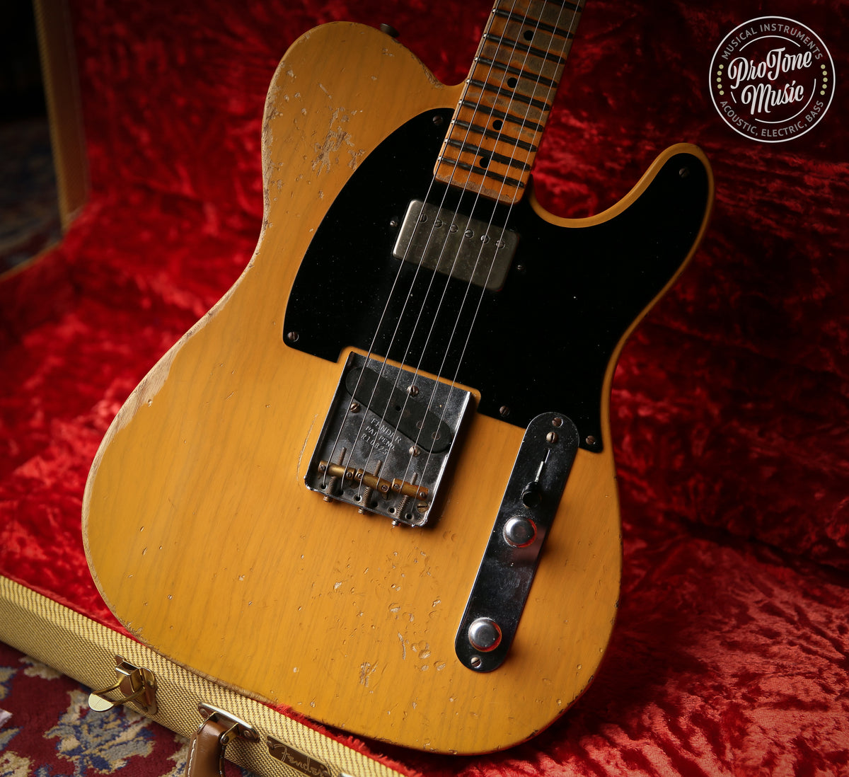 2011 Fender USA Custom Shop 52&#39; Telecaster Heavy Relic Butterscotch Blonde