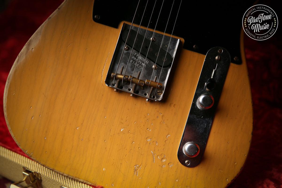 2011 Fender USA Custom Shop 52&#39; Telecaster Heavy Relic Butterscotch Blonde