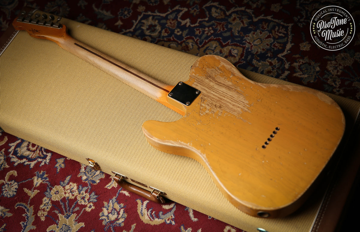 2011 Fender USA Custom Shop 52&#39; Telecaster Heavy Relic Butterscotch Blonde