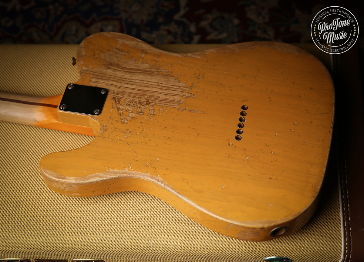 2011 Fender USA Custom Shop 52&#39; Telecaster Heavy Relic Butterscotch Blonde