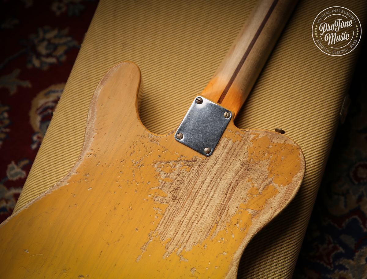 2011 Fender USA Custom Shop 52&#39; Telecaster Heavy Relic Butterscotch Blonde