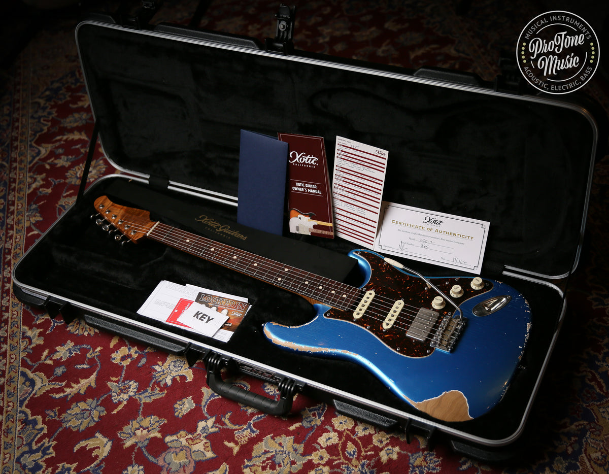 Xotic California Classic XSC-2 HSS Heavy Relic Lake Placid Blue - STUNNING!