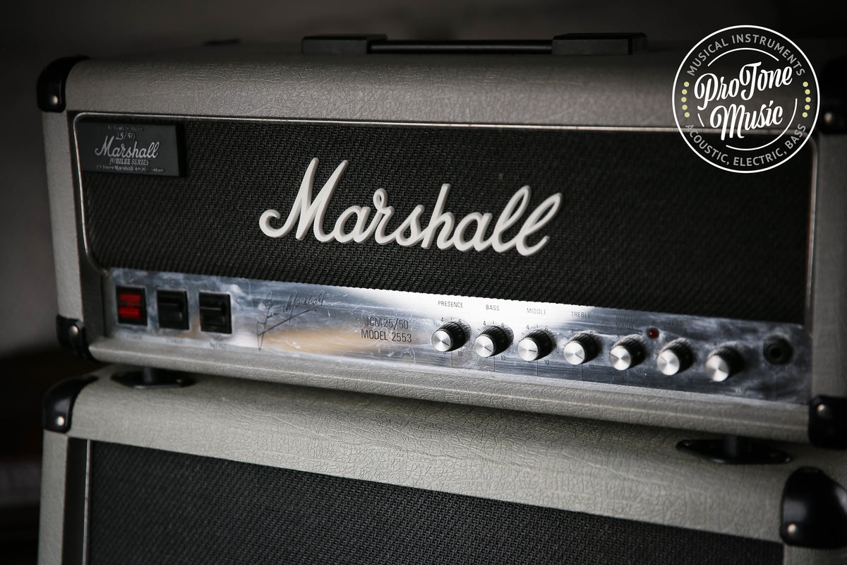 1980s Marshall JCM25/50 2553 Jubilee Head &amp; 2 x 12 Cabinet