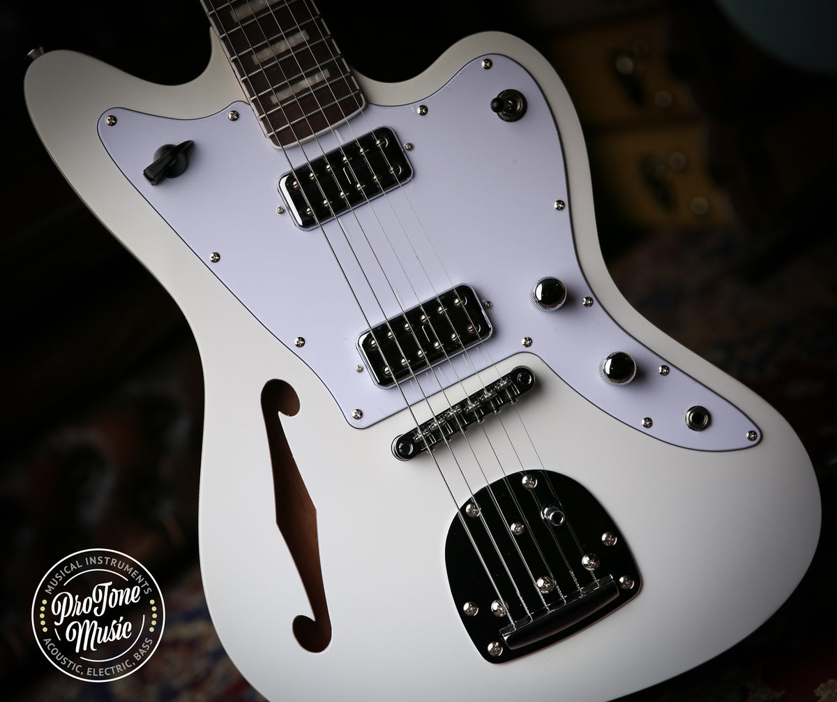 Vintage Revo Series Surfmaster Thinline Arctic White - ProTone Music