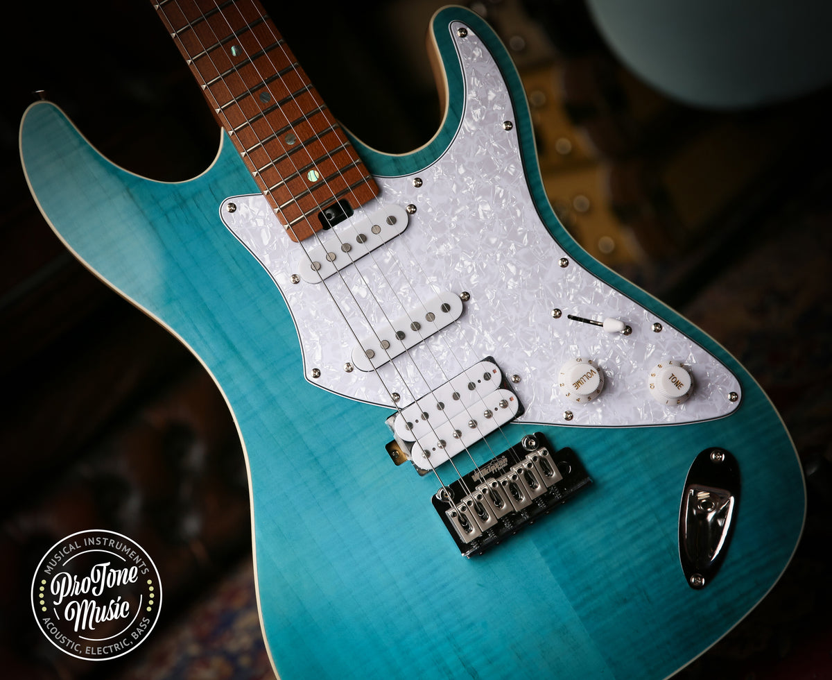 Aria 714 MK2 Fullerton Turquoise Blue - ProTone Music