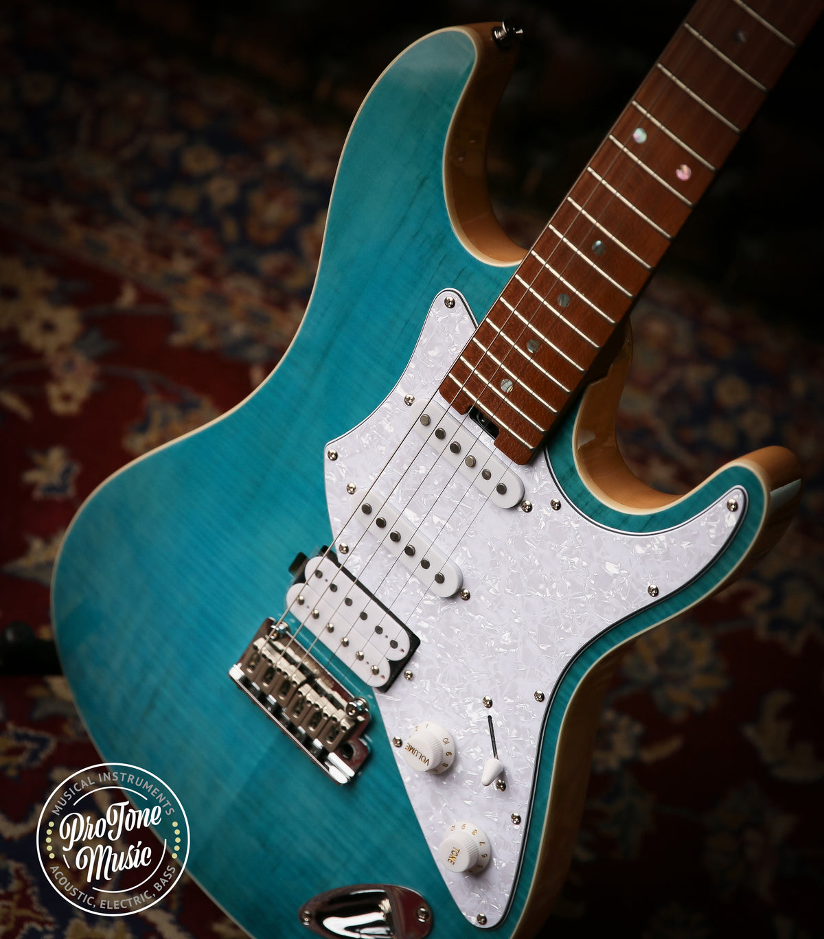 Aria 714 MK2 Fullerton Turquoise Blue - ProTone Music