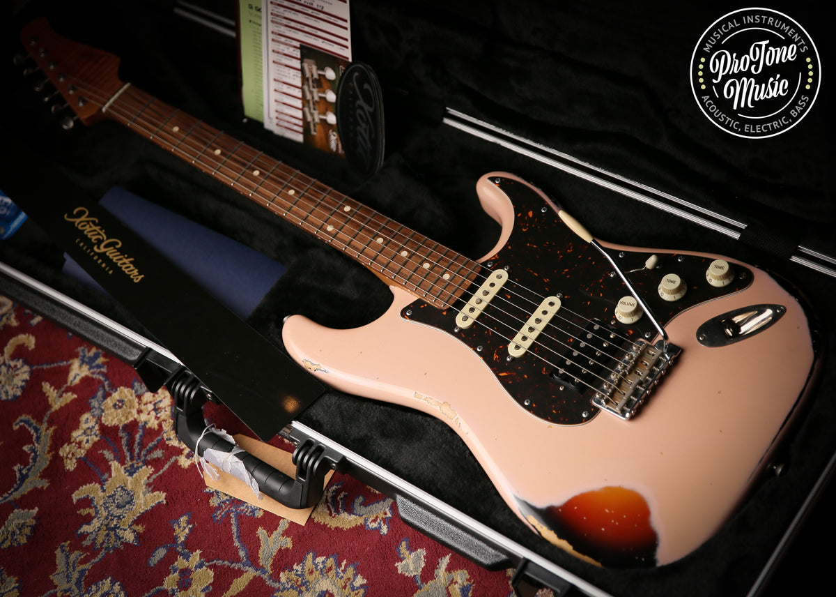 Xotic California Classic XSC-2 HSS Heavy Relic Shell Pink Over Sunburst - ProTone Music