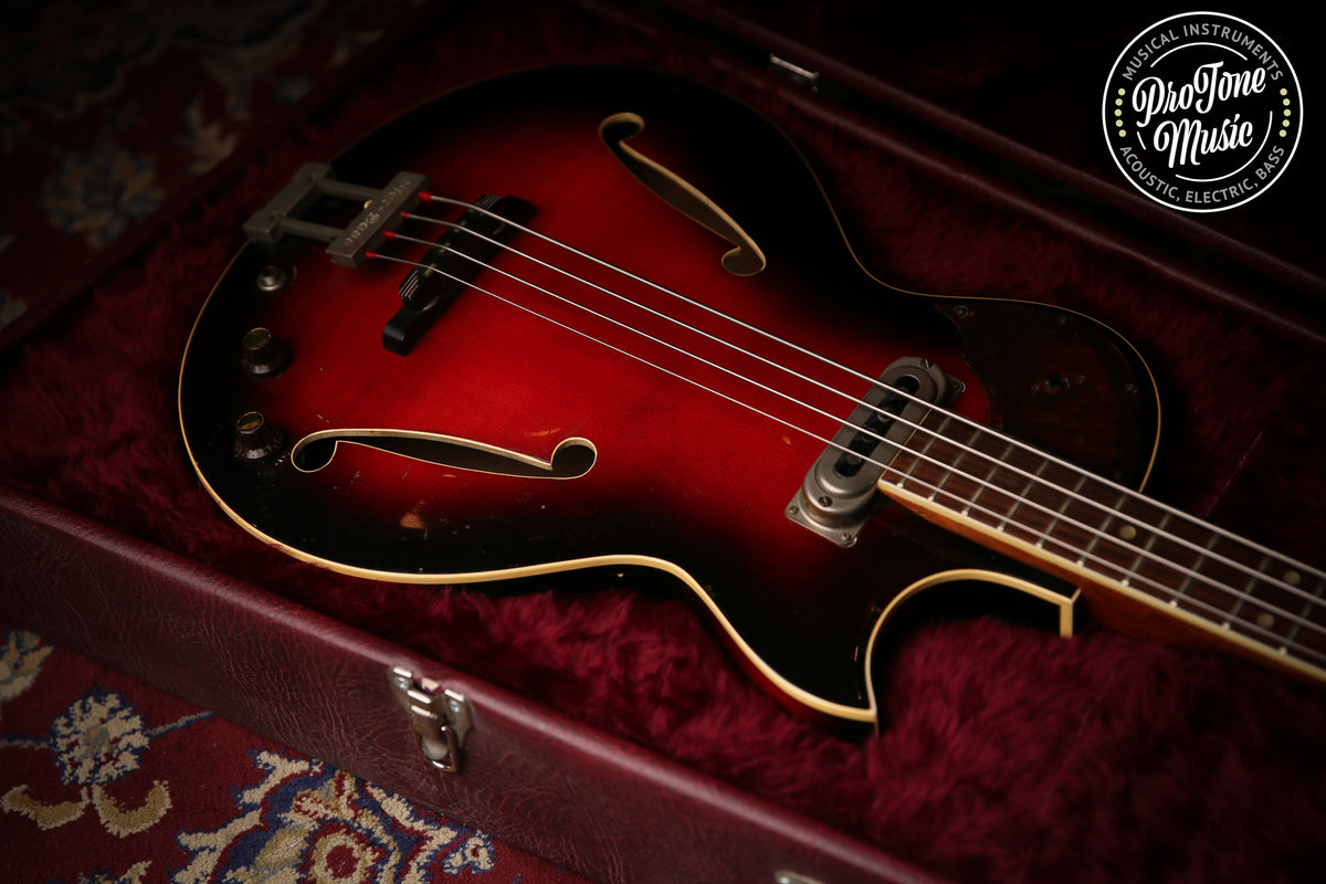 1950s/60s Framus Star Bass Red Burst &amp; Hard Case