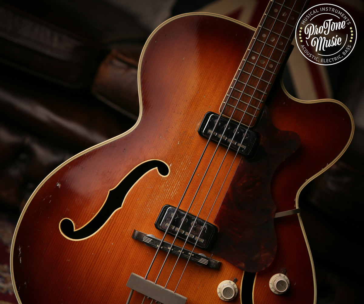 1960&#39;s Hofner President Bass No. 300 Vintage Sunburst