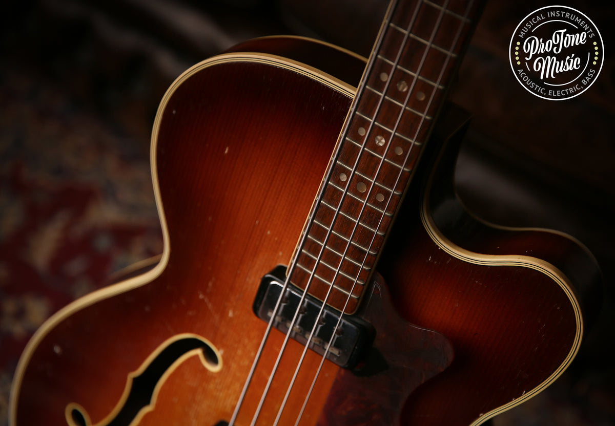 1960&#39;s Hofner President Bass No. 300 Vintage Sunburst