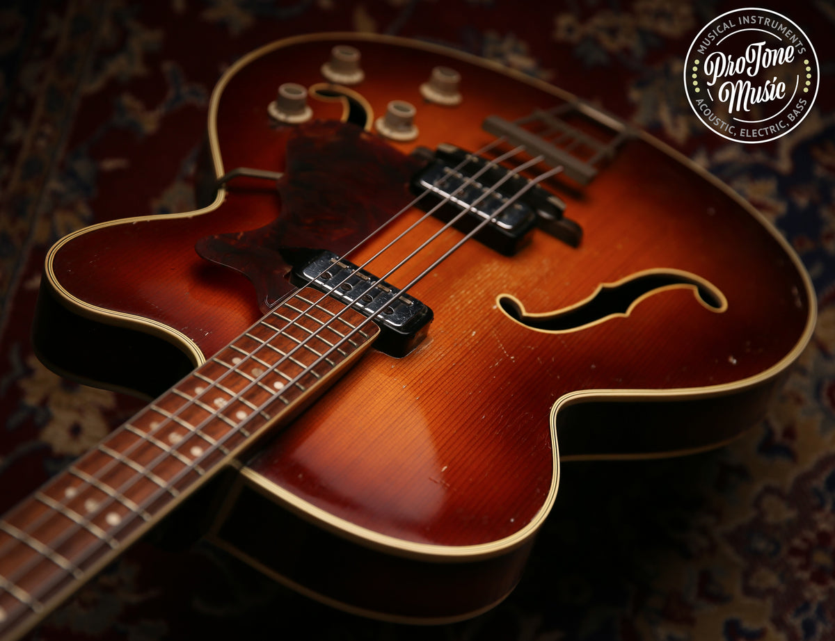 1960&#39;s Hofner President Bass No. 300 Vintage Sunburst