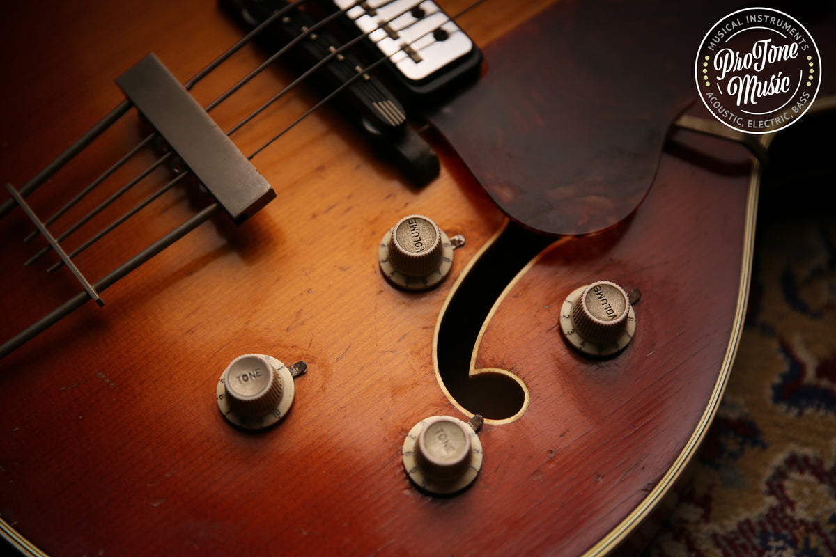 1960&#39;s Hofner President Bass No. 300 Vintage Sunburst