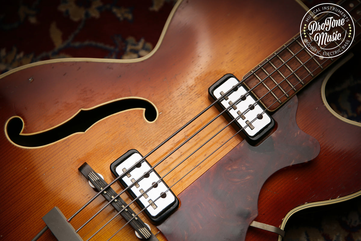 1960&#39;s Hofner President Bass No. 300 Vintage Sunburst