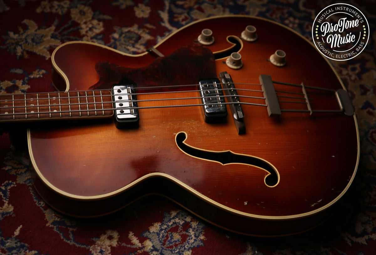 1960&#39;s Hofner President Bass No. 300 Vintage Sunburst