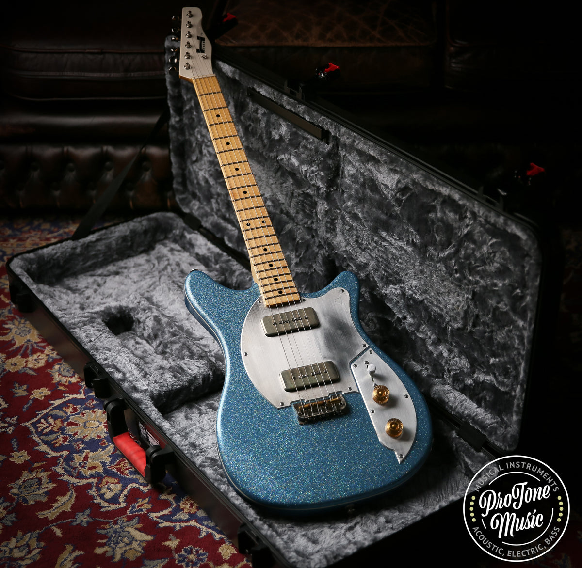 Hahn Model 112 Blue Sparkle &amp; Hard Case - ProTone Music