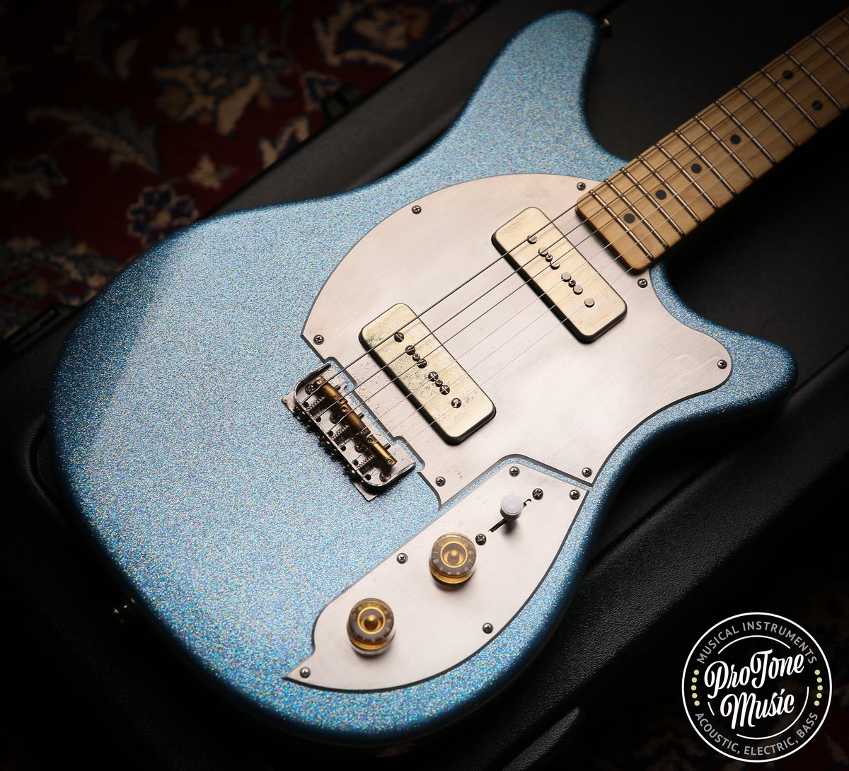 Hahn Model 112 Blue Sparkle &amp; Hard Case - ProTone Music