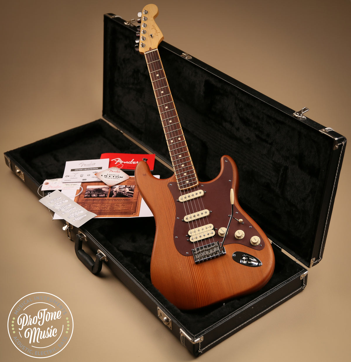 2014 Fender USA Reclaimed Old Growth Redwood Stratocaster Limited Edition - ProTone Music