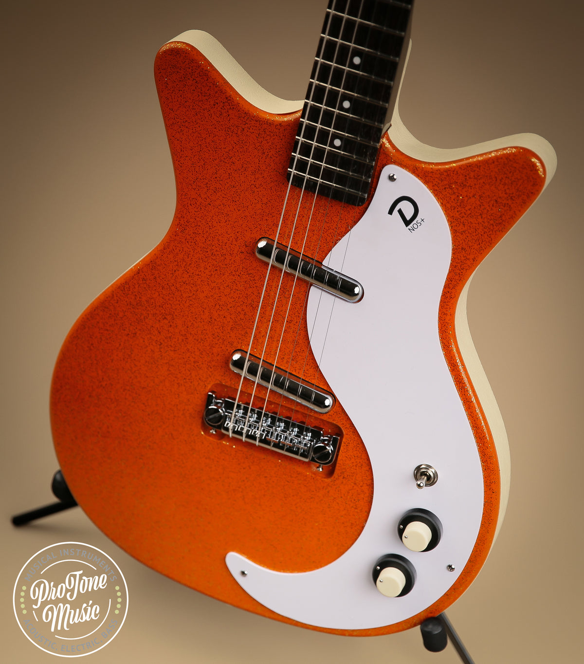 Danelectro &#39;59M NOS Electric Guitar Orange Metal Flake